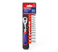 WORKPRO 14-Piece 1/4" Drive Socket Wrench Set, Metric 4-13 mm
