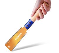 WORKPRO 150mm Japanese Pull Saw, Double-Edged Fine Tooth Saw with 14&17 TPI, SK5 Flexible Blade Hand Saw for Craft, Hobby, DIY, Trim Pull Saw for Woodworking Tools
