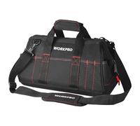 WORKPRO 16-inch Close Top Wide Mouth Tool Storage Bag with Water Proof Rubber Base, W081022A, 16"
