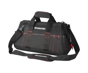 WORKPRO 16-inch Close Top Wide Mouth Tool Storage Bag with Water Proof Rubber Base, W081022A, 16"