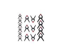 WORKPRO 16-Piece Heavy Duty Plastic Nylon Spring Clamps Set, Clamps for Photography, Tarpaulin, Crafts, Garden, Patio, 6-1/2 Inches x 4pc, 4-1/2