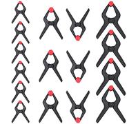 WORKPRO 16-Piece Heavy Duty Plastic Nylon Spring Clamps Set, Clamps for Photography, Tarpaulin, Crafts, Garden, Patio, 6-1/2 Inches x 4pc, 4-1/2 Inches x 6pc, 3-3/8 Inches x 6pc)