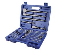 WORKPRO 17-Piece SDS Plus Drill Bit Set & Chisel Bits with Storage Case