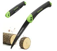 WORKPRO 180 mm 7" Folding Pruning Saw with Bi-Metal Blade | Secure Lock Design, Triple Ground Teeth, Soft Grip Handle, Camping & Garden Use