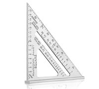 WORKPRO 180 mm Aluminum Speed Square,Combination Square, Measuring Tool for Engineer Carpenter, Rafter Angle Square Aluminium, Alloy Precision Layout Measuring Tool for Carpenters, Engineers