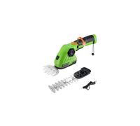 WORKPRO 2 in 1 7.2V Cordless Hedge Trimmer & Grass Shear with Lithium-Ion Battery, Handheld Hedge Cutter with 2 Blades, Grass Trimmer with 180°