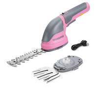 WORKPRO 2 IN 1 Cordless Hedge Trimmer and Grass Shear, 3.6V Electric Grass Trimmer with 2000mAh Lithium-ion Battery, Lightweight Hand Held Hedge Trimmer with 2 Interchangeable Blades