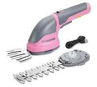WORKPRO 2 IN 1 Cordless Hedge Trimmer and Grass Shear, 3.6V Electric Grass Trimmer with 2000mAh Lithium-ion Battery, Lightweight Hand Held Hedge Trimmer with 2 Interchangeable Blades