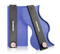 WORKPRO 2-Pack 25 CM / 10" Contour Gauge Duplicator, Marking Gauge with Lock, Adjustable Scribe Tool for Woodworking, Construction, Flooring, Tile & DIY Handyman Gift