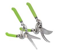 WORKPRO 2-Piece 200 mm Pruning Shears Set, Heavy Duty Secateurs Blade with Heat Treatment, Garden Shears, Hand Pruner Scissors for Garden Fruits Vegetables Plants Flowers, Soft Handle and Thumb Lock