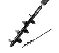WORKPRO 2-Piece Auger Drill Bit Set with Hex Drive, Black