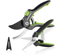 WORKPRO 2-Piece Pruning Secateurs Set with Labor-Saving Spring