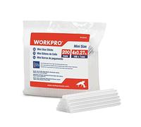 WORKPRO 200-Pack Hot Glue Sticks, 7x100 mm | 15 s Fast Melting, Strong Adhesion, EVA Hot Melt Sticks, Wide Compatibility for DIY Crafts & Repairs