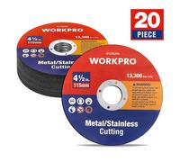 WORKPRO 20Pcs Cut Off Wheels,115mm Metal and Stainless Steel Cutting Wheel