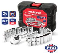 WORKPRO 25 Piece Socket Set