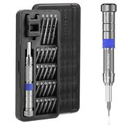 WORKPRO 26-in-1 Small Screwdriver Set with Extension Shaft | Magnetic Tiny Screwdrivers with Extended Reach, Durable S2 Steel, Mini Bits for Jewellers, Glasses & Watches Repair