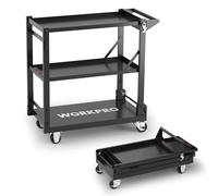 WORKPRO 3-in-1 Folding Steel Service Cart