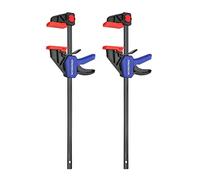 WORKPRO 305 mm Ratchet Bar Clamp Set, 440 mm Spreader, Quick Release and One-Handed Clamp, Ideal for Woodworking and DIY Projects, Max 68 kg Load Limit, 2 Pack