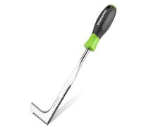 WORKPRO 30cm Weed Removal Tool with Plastic Handle, Serrated Edge Weed Puller, Weed Remover Tool with Stainless Steel, Garden Tools for Gardening Moss and Weed
