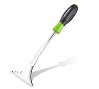 WORKPRO 32 cm Weed Remover Tool with Ergonomic Handle, Serrated Edge Weed Puller for Narrow Spaces, Weeding Tool with Sharp Scraper, Stainless Steel Garden Weeder for Moss and Weed