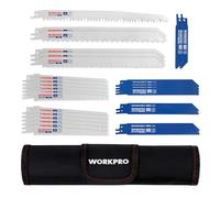 WORKPRO 32-Piece Reciprocating Saw Blades Set, for Wood & Metal