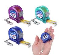 WORKPRO 3pc 6FT/2M Keychain Tape Measure Set
