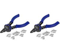 WORKPRO 5-in-1 Rivet Gun Set, 250 mm Heavy Duty Hand Riveter (Pack of 2)