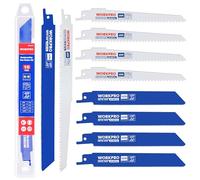 WORKPRO 50 mm/230 mm Reciprocating Saw Blade Set, 10-Piece