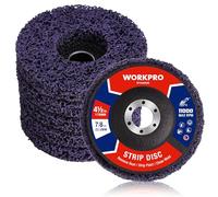 WORKPRO 6-Pack Strip Discs, 115 mm Paint Removal Wheels for Angle Grinder