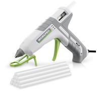 WORKPRO 60/100 W Hot Glue Gun with 10 pcs Glue Sticks (11 x 200 mm) | Dual Temperature, Foldable Bracket, Fast Heating, Low-drip Nozzle, 1.5 m Cord, Ergonomic Trigger, Lightweight, DIY & Repair