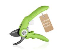 WORKPRO 7" Garden Secateurs with Safety Lock, Pruning Shears for Garding and Trimming, Gardening Pruning Scissors with Ergonomic Handle
