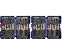 WORKPRO 8-Piece Flat Wood Drill Bit Set with Storage Case (Pack of 2)