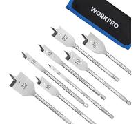 WORKPRO 8-Piece Spade Drill Bit Set