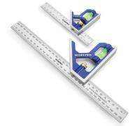 WORKPRO Adjustable Combination Square Set, 150 + 3