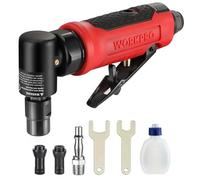 WORKPRO Air Die Grinder with 1/4" and 1/8" Collet, 90 Degree Mini Pneumatic Angle Grinder with Rotation Speed 20000rpm for Polishing, Grinding, Rust Removal