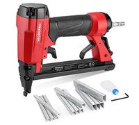 WORKPRO Air Staple Gun, 22 GA Pneumatic Stapler with 1884 Staples | Type 7116 Staples, Safety Nose, Lightweight, DIY & Upholstery