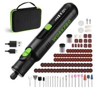 WORKPRO Cordless Rotary Tool Kit, 7.2 V Rechargeable, 117 Accessories | 6 Variable Speeds Up to 30000 RPM, for Engraving, Cutting, Sanding, Polishing and DIY Crafts
