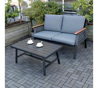 WORKPRO Decking Tiles Dark Grey 4 Pieces - 30 x 30 cm