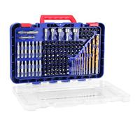 WORKPRO Drill Bit Set, 120-Pieces Impact Driver Bits Set and Screwdriver Bits Set for Screw Driving and Wood Metal Drilling with Storage Case, 1/4" Hex Shank