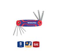 Workpro Folding Ball Point Hex Key Set (9 Piece)