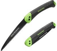 WORKPRO Handsaw Pruning Saw Foldable with Sharp Blades Made of Bi Metal, Multifunctional Folding Saw for Garden, Wood