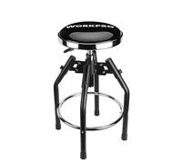 WORKPRO Heavy Duty Adjustable Hydraulic Shop Stool,Garage Bar Stool, 29in to 33.86in, 330-Pound Capacity, Black