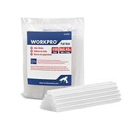 WORKPRO Hot Glue Sticks 11 mm x 200 mm, 100-pack, Glue Gun Sticks Resin EVA for DIY Hobbycraft General Repairs, Home Decoration and Gluing Projects, Melting/Setting Time: 15 S