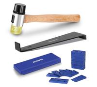 WORKPRO Laminate Flooring Tools, Flooring Kit with 30 Pcs Laminate Floor Spacers, Double Sided Mallet, Pull Bar, Tapping Block