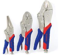 WORKPRO Locking Pliers Set, CR-V Steel Mole Grips, Quick-Release & Self-Locking