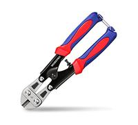 WORKPRO Mini Bolt Cutter 8-inch/210mm, Cr-V Wire Cable Cutter, Spring Snips Clippers with Soft Anti-Slip Handle