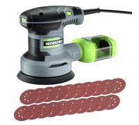 WORKPRO Orbital Sander - 300W 125mm Random Orbit Sander with 6 Variable Speeds, Dust Collection Box for Sanding and Polishing