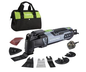 WORKPRO Oscillating Multi Tool 300W, 7 Variable Speeds, 3? Oscillation Angle, Quick Change Blade System, 17pc Accessories Kit Make it a Details
