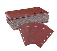 WORKPRO Sanding Sheet Set 100 Pieces Sandpaper Velcro Grit 40/60/80/120, 8 Holes, Accessories for Multi Sander, Orbital Sander, for Wood, Metal and Paint