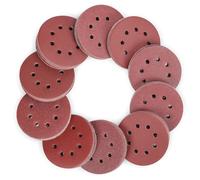 WORKPRO 150pcs Sanding Discs, 125mm/5-inch Sandpaper Set, Hook and Loop, 8 Holes, 60/80/100/120/150/180/240/320/400/600 Grits Assorted for Random Orbital Sander